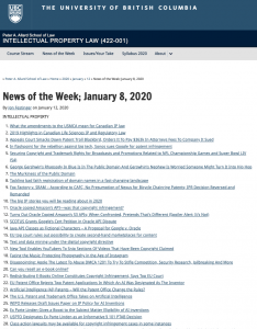 News of the Week; January 8, 2020