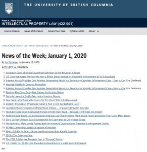 News of the Week; January 1, 2020