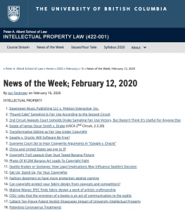 News of the Week; February 12, 2020