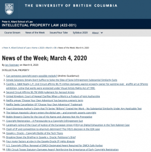 News of the Week; March 4, 2020