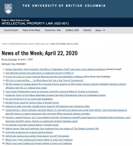 News of the Week; April 22, 2020