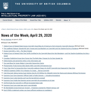 News of the Week; April 29, 2020