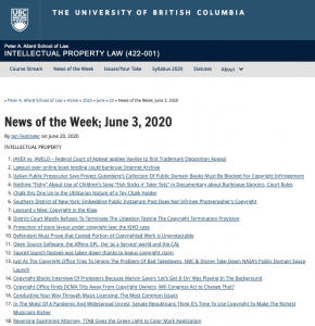 News of the Week; June 3, 2020