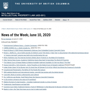 News of the Week; June 10, 2020