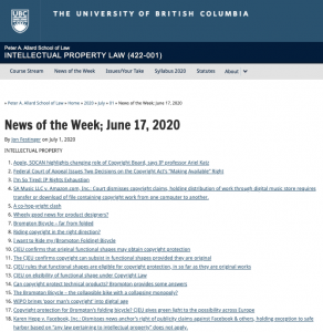 News of the Week; June 17, 2020