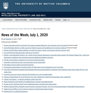 News of the Week; July 1, 2020