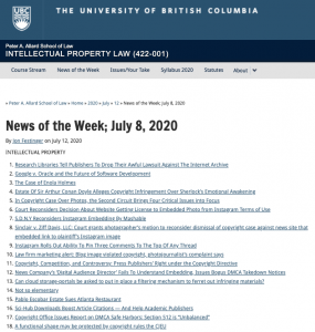 News of the Week; July 8, 2020