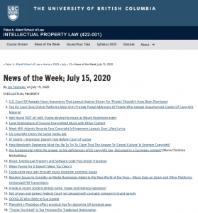 News of the Week; July 15, 2020