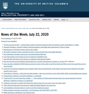 News of the Week; July 22, 2020