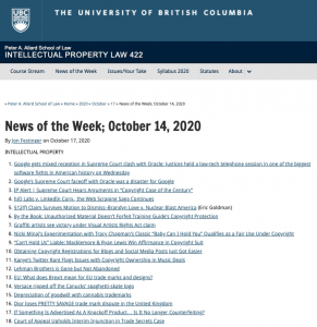News of the Week; October 14, 2020
