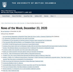News of the Week; December 23, 2020