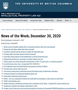 News of the Week; December 30, 2020