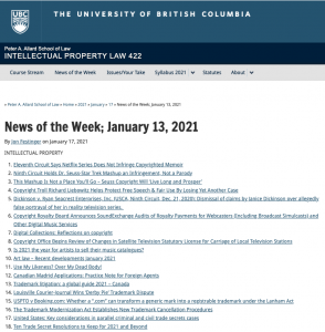 News of the Week; January 13, 2021