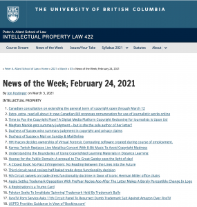 News of the Week; February 24, 2021