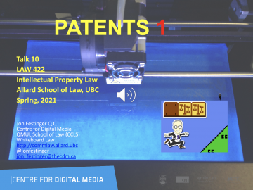 Week 10: Audio-Slides “Patents 1”
