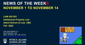 News of the Week Vol. 4 to November 14
