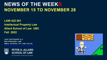 News of the Week Vol. 5 to November 28
