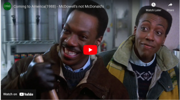 McDowell’s not McDonald’s – Classic Passing Off/Trademark Infringement Scene