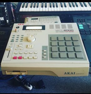 My Akai MPC 2000, originally released in 1997. The early samplers have short internal memory or use floppy disks, which are cumbersome to say the least!